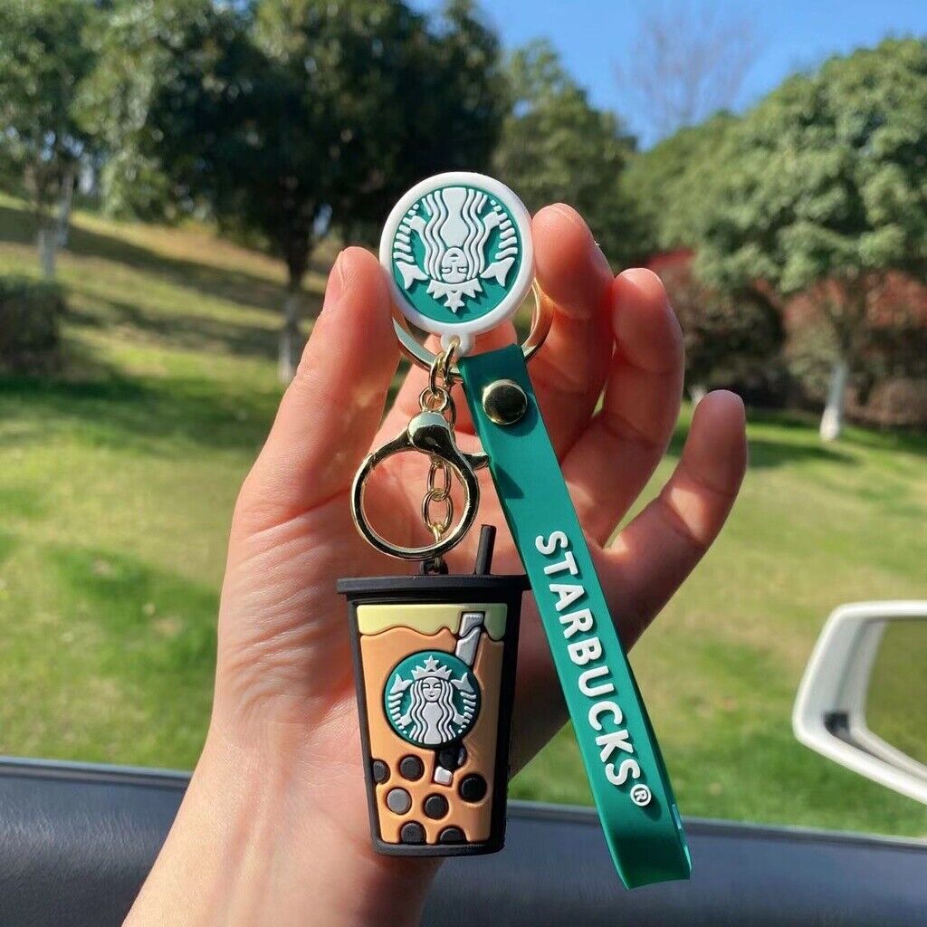 Starbucks Coffee Frappe Keychain Key Ring Lanyard Pendant Gift