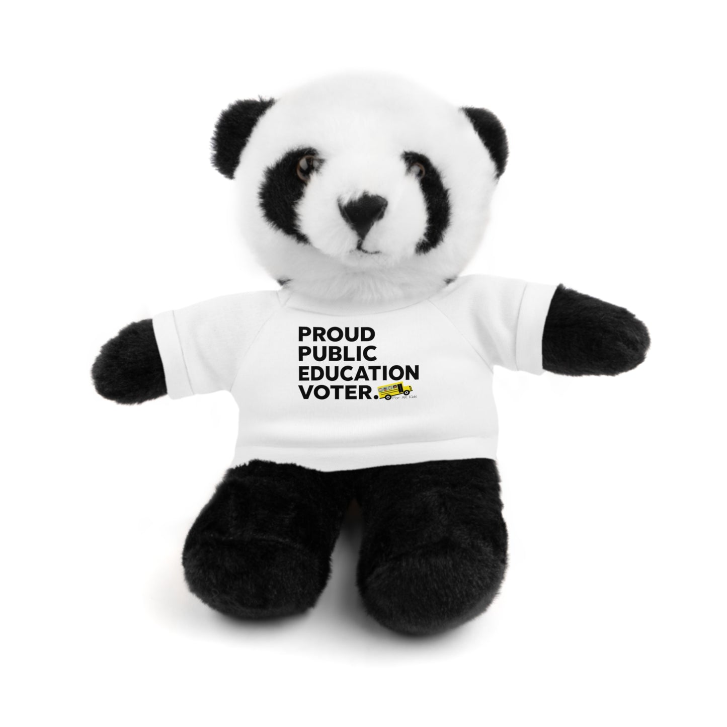 Proud Public Education Voter Stuffed Shirt, Stuffed Animals with Tee, AR Kids Stuffed Shirt