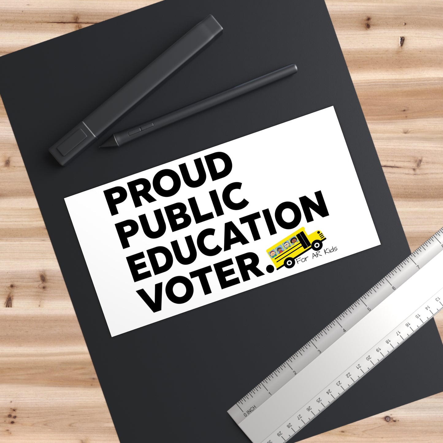 Proud Public Education Voter Bumper Stickers, School Bus Bumper Stickers, AR Kids Bumper Stickers, Cute School Bus