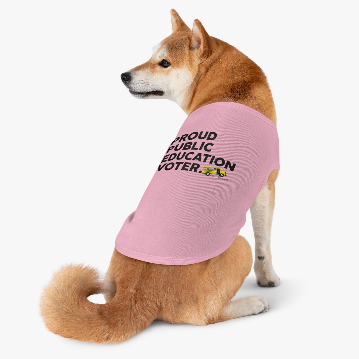 Proud Public Education Voter Pet Tank Top, AR Kids Pet Tank Top, School Bus Pet Tank Top