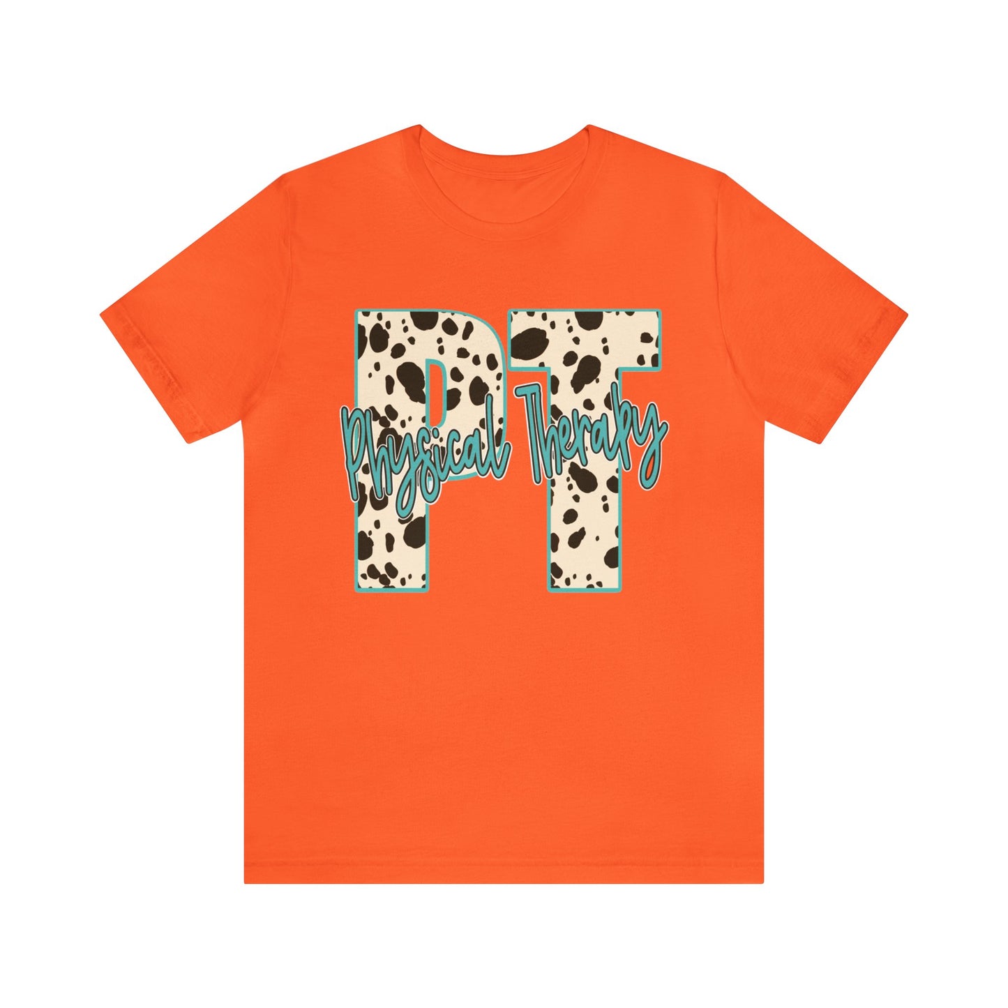 Physical Therapy Cow Print PT PTA Therapist Shirt