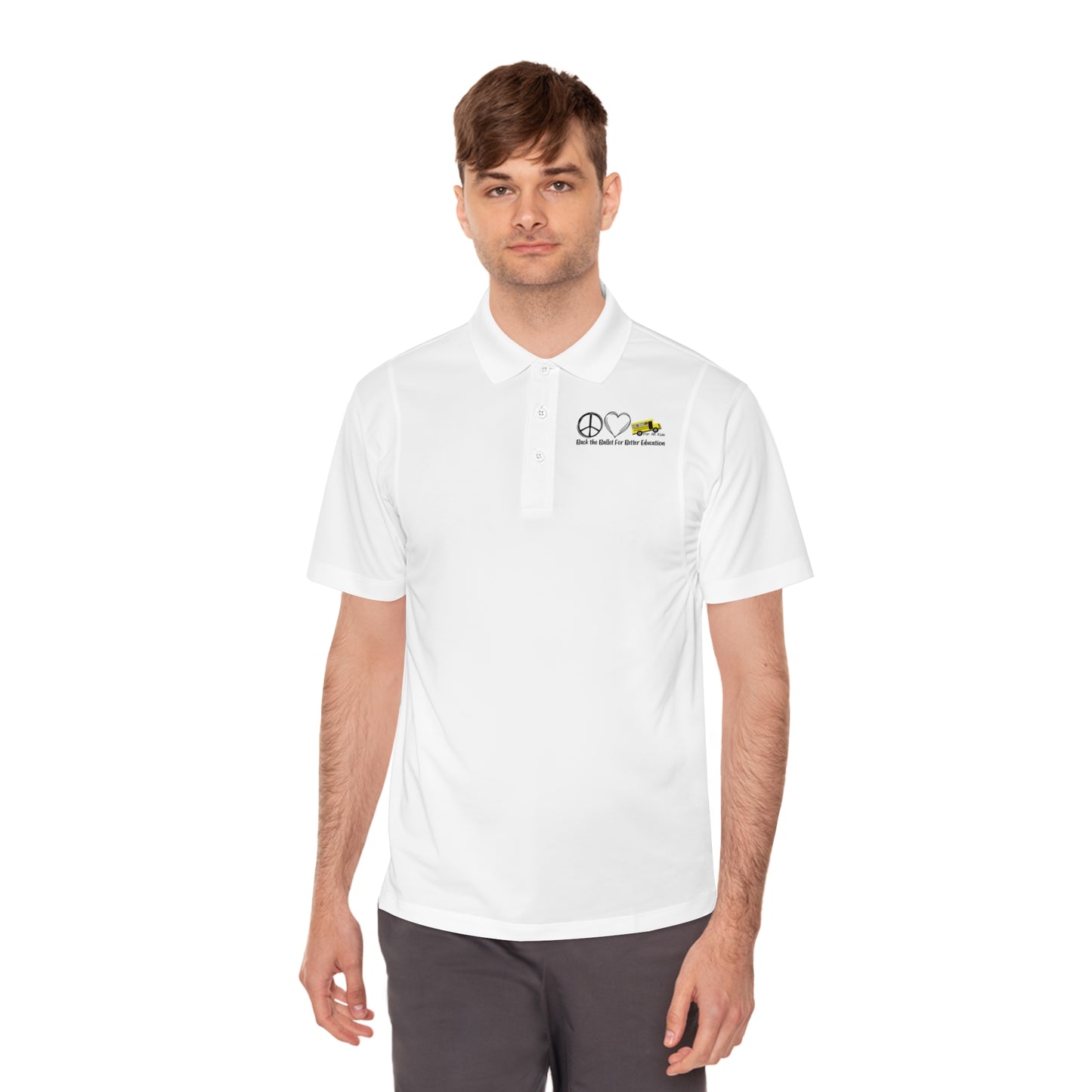 Back The Ballot For Better Education Men's Sport Polo Shirt, AR Kids Polo Shirt, Men's Sport Polo Shirt