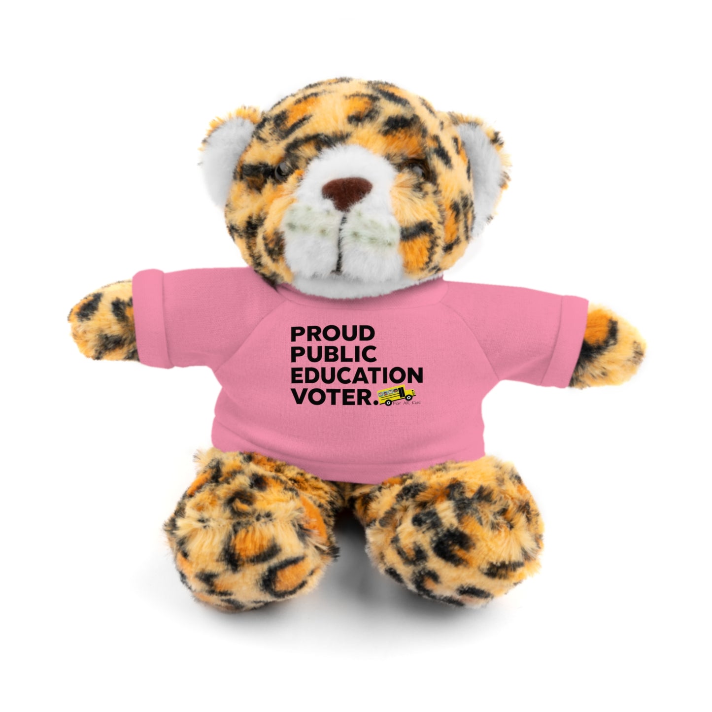 Proud Public Education Voter Stuffed Shirt, Stuffed Animals with Tee, AR Kids Stuffed Shirt