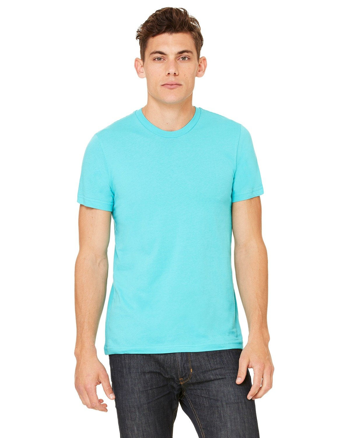 Product of Brand Bella + Canvas Unisex Jersey Short-Sleeve T-Shirt - Teal - 2XL - (Instant Savings of 5% & More)