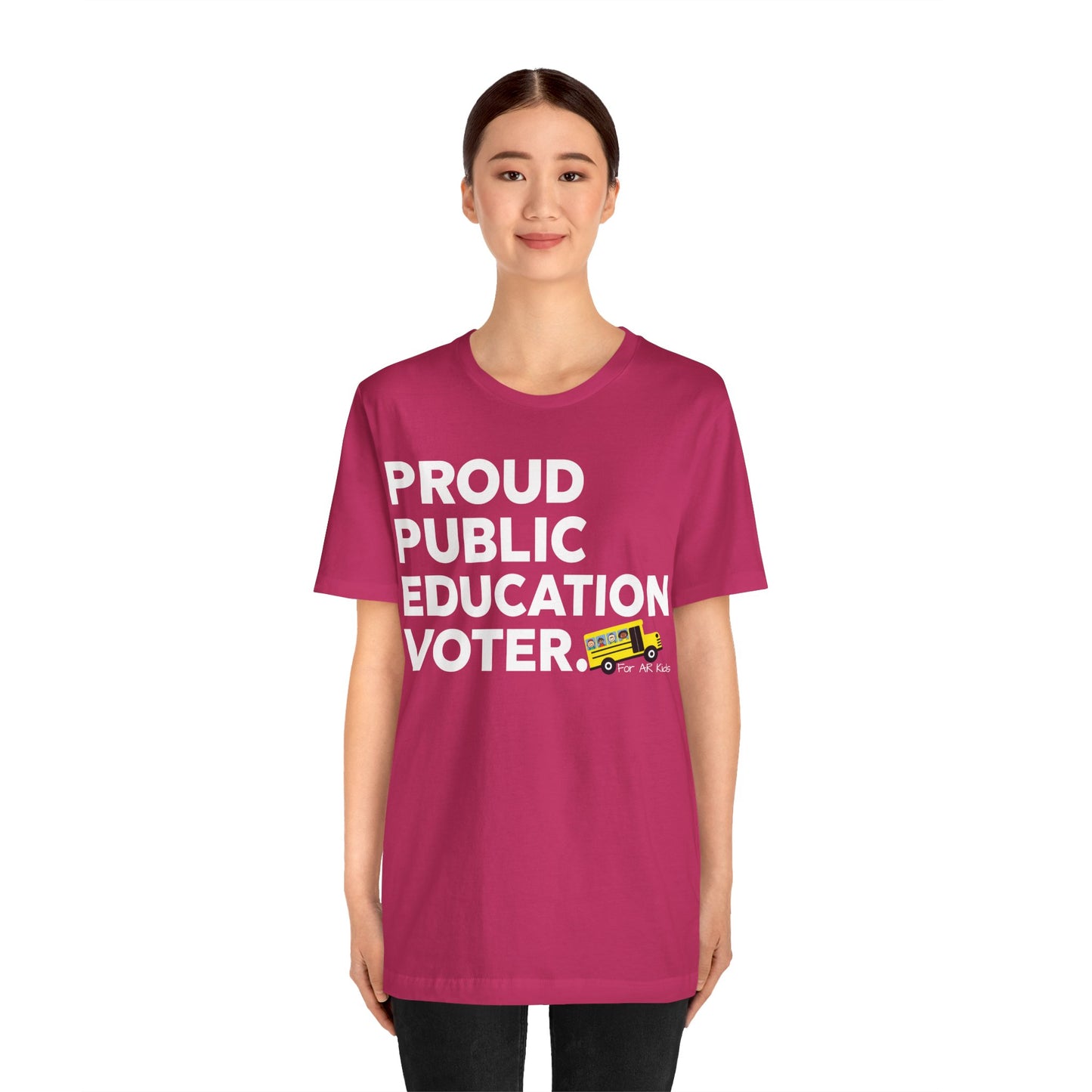 Proud Public Education Voter Shirt, AR Kids Shirt, School Bus Shirt, Funny Quote Shirt, Graphic Tee