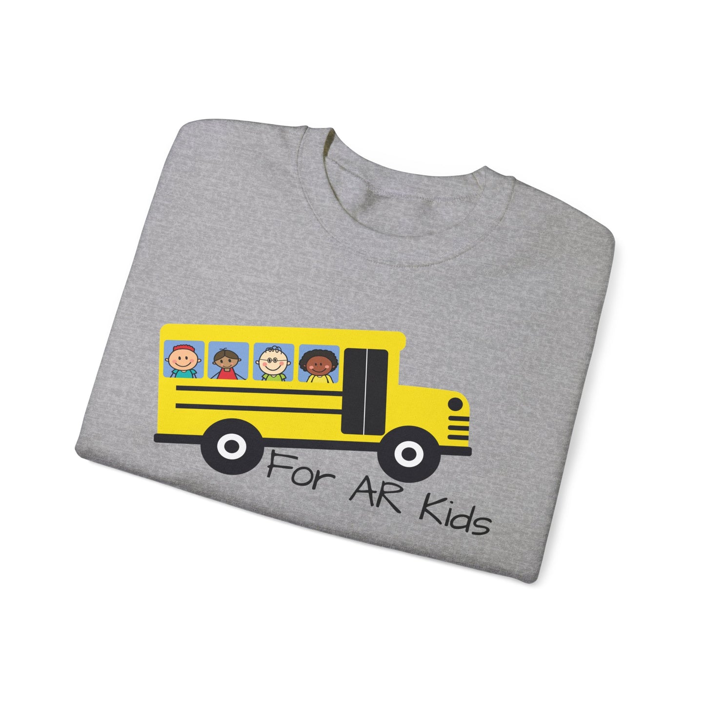 School Bus Sweatshirt, AR Kids Sweatshirt, School Sweater, Cute Children's Bus Sweatshirt