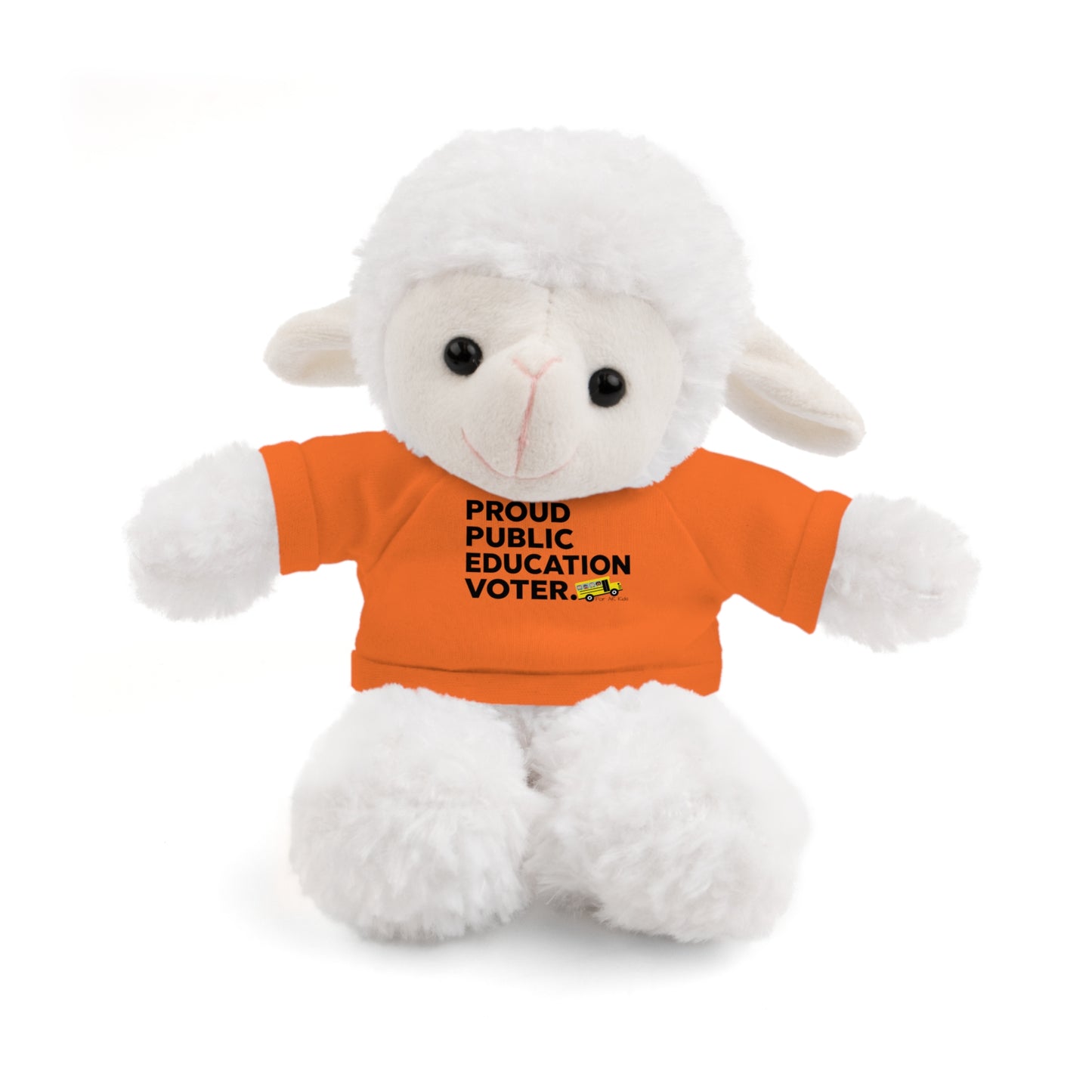 Proud Public Education Voter Stuffed Shirt, Stuffed Animals with Tee, AR Kids Stuffed Shirt