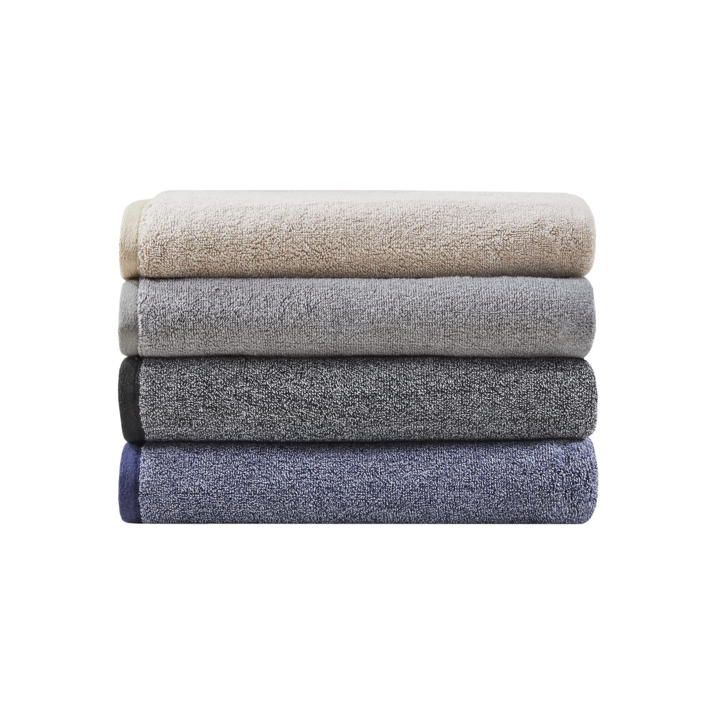 Woolrich Marle 100% Cotton Dobby Yarn Dyed Luxurious Bath Towel Set, Silky Soft, Highly Absorbent, Cabin Lifestyle Premium Spa Quality, Multi-Sizes, Grey 6 Piece