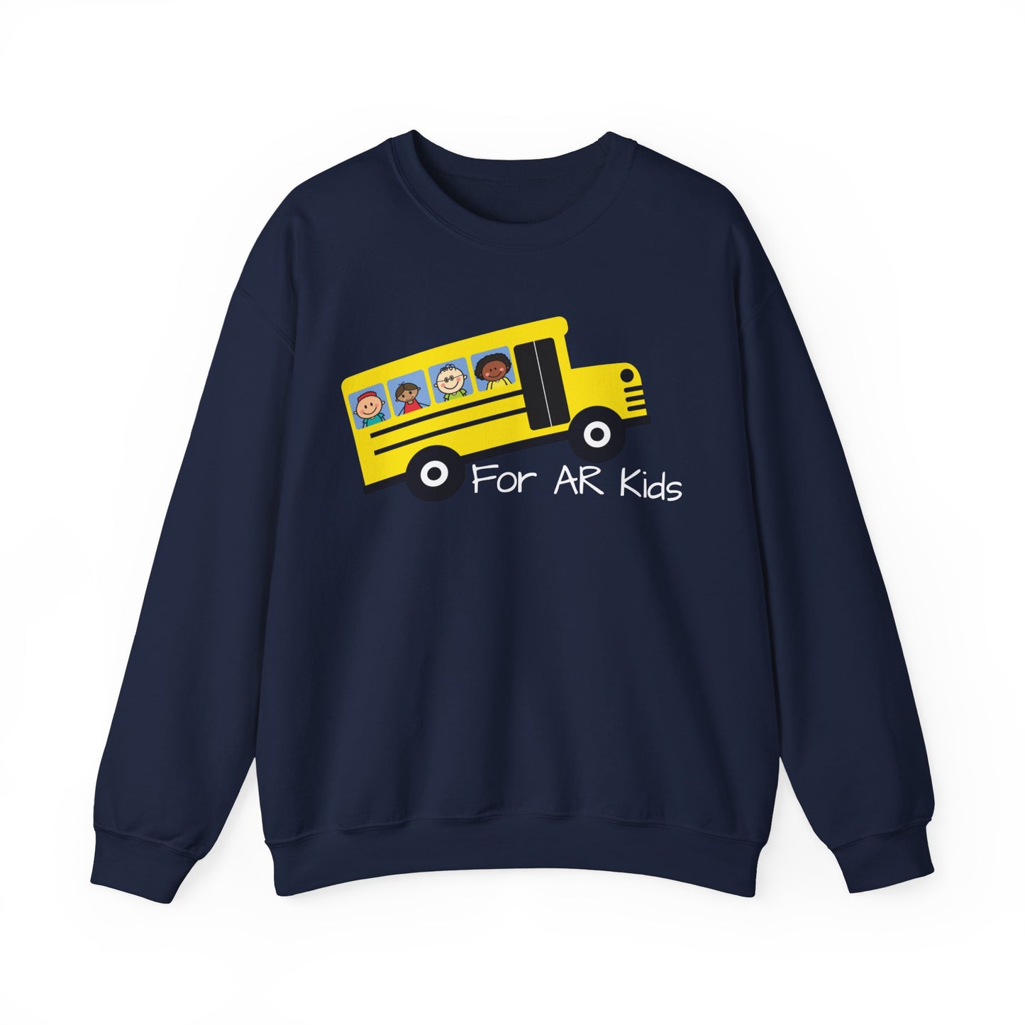 School Bus Sweatshirt, AR Kids Sweatshirt, School Sweater, Cute Children's Bus Sweatshirt