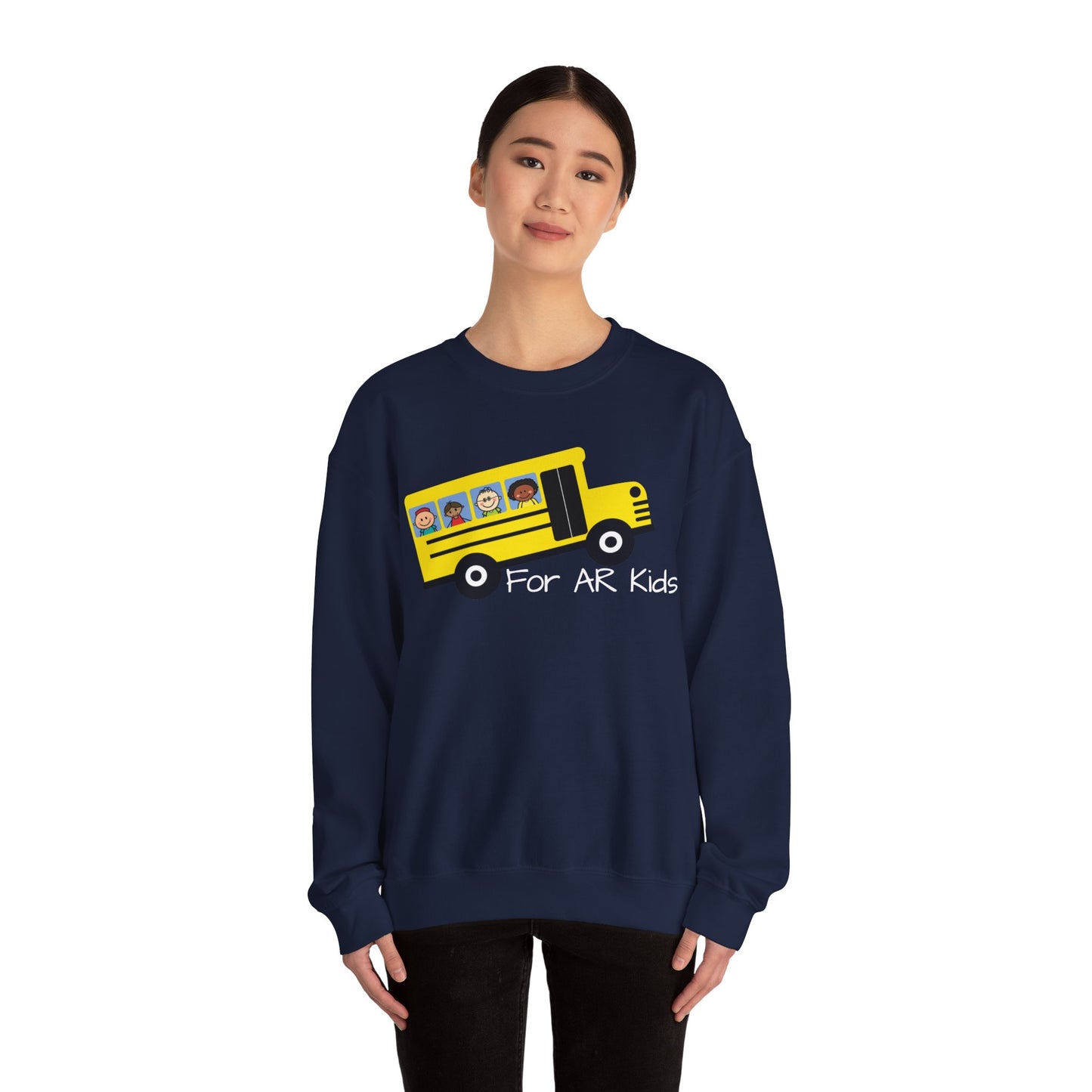 School Bus Sweatshirt, AR Kids Sweatshirt, School Sweater, Cute Children's Bus Sweatshirt