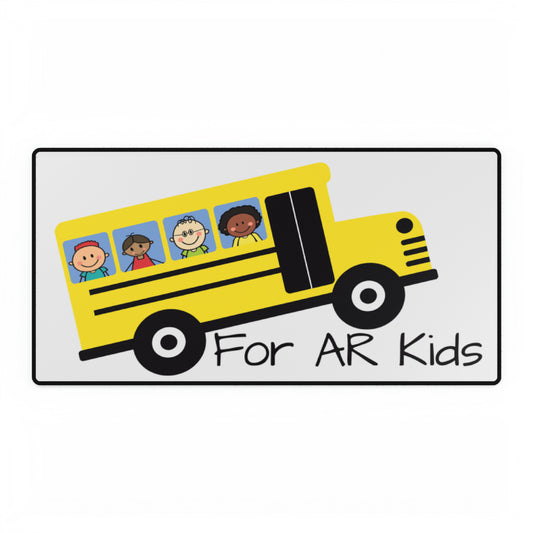 School Bus Desk Mats, AR Kids Desk Mats, Cute Children's Bus Desk Mats, Desk Pad, Office Gift