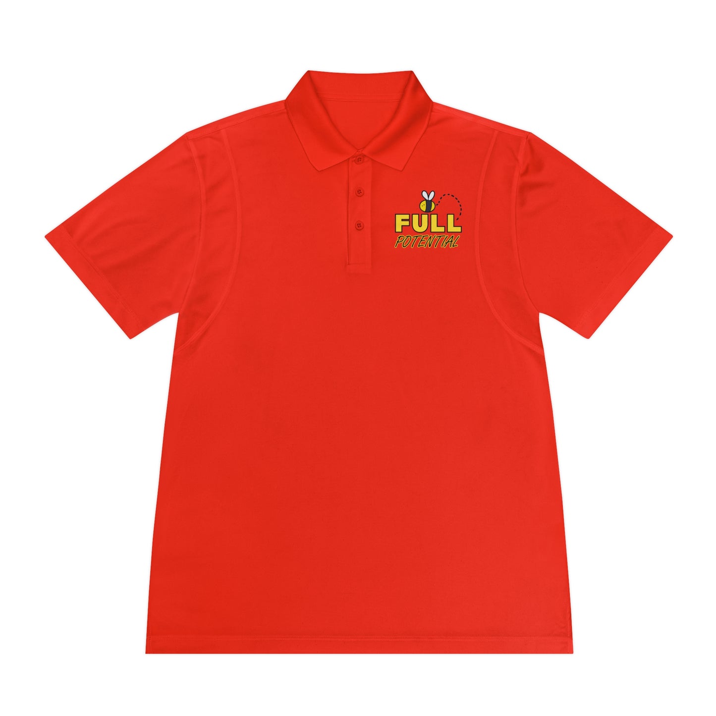 Full Potential Men's Sport Polo Shirt Moisture Wicking