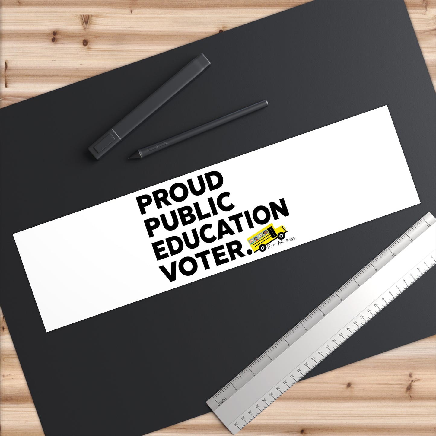 Proud Public Education Voter Bumper Stickers, School Bus Bumper Stickers, AR Kids Bumper Stickers, Cute School Bus