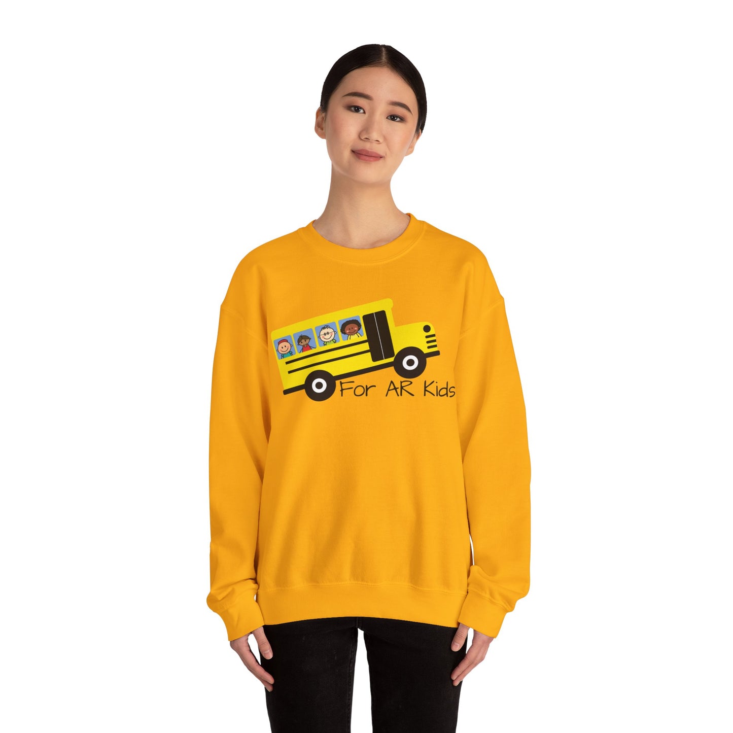 School Bus Sweatshirt, AR Kids Sweatshirt, School Sweater, Cute Children's Bus Sweatshirt