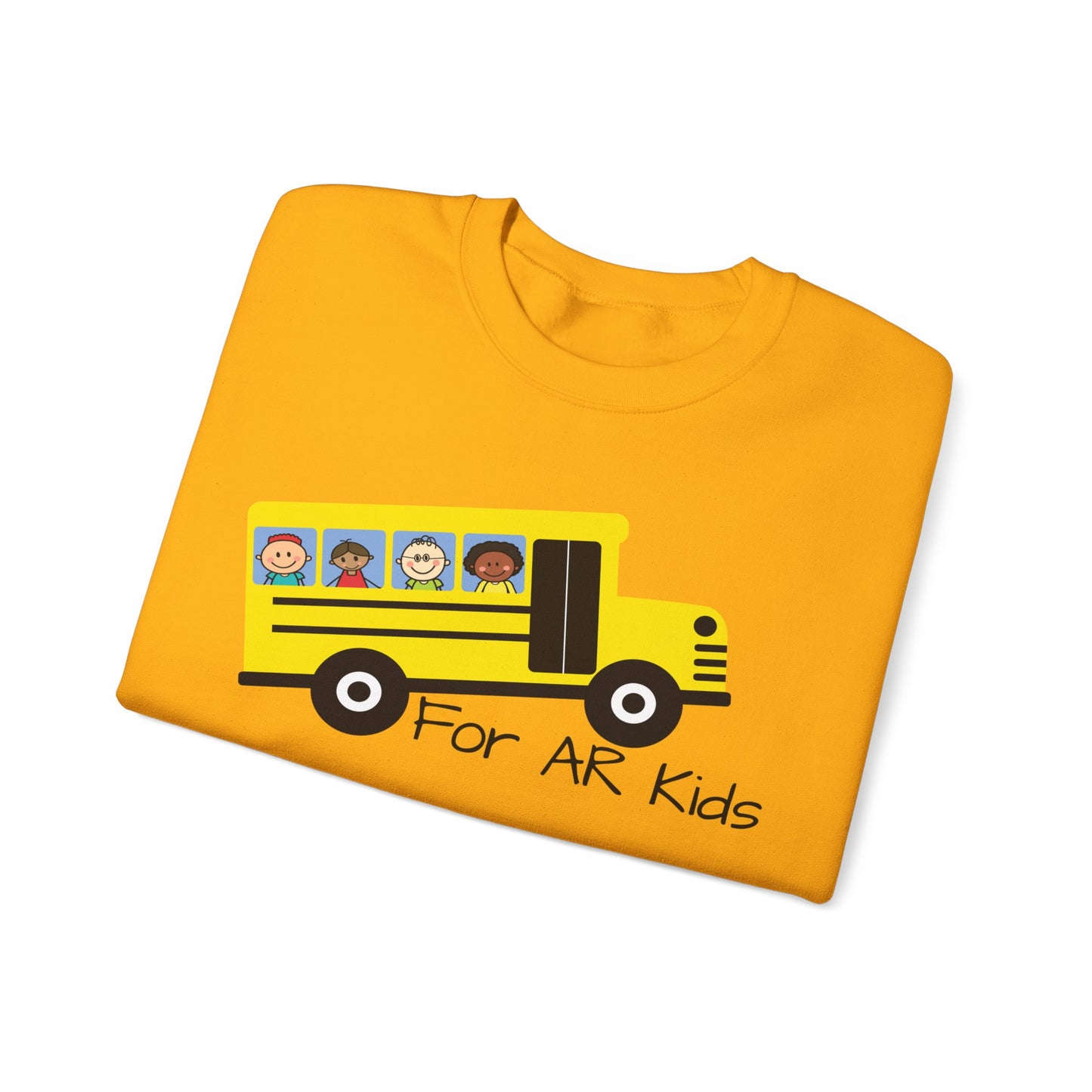 School Bus Sweatshirt, AR Kids Sweatshirt, School Sweater, Cute Children's Bus Sweatshirt