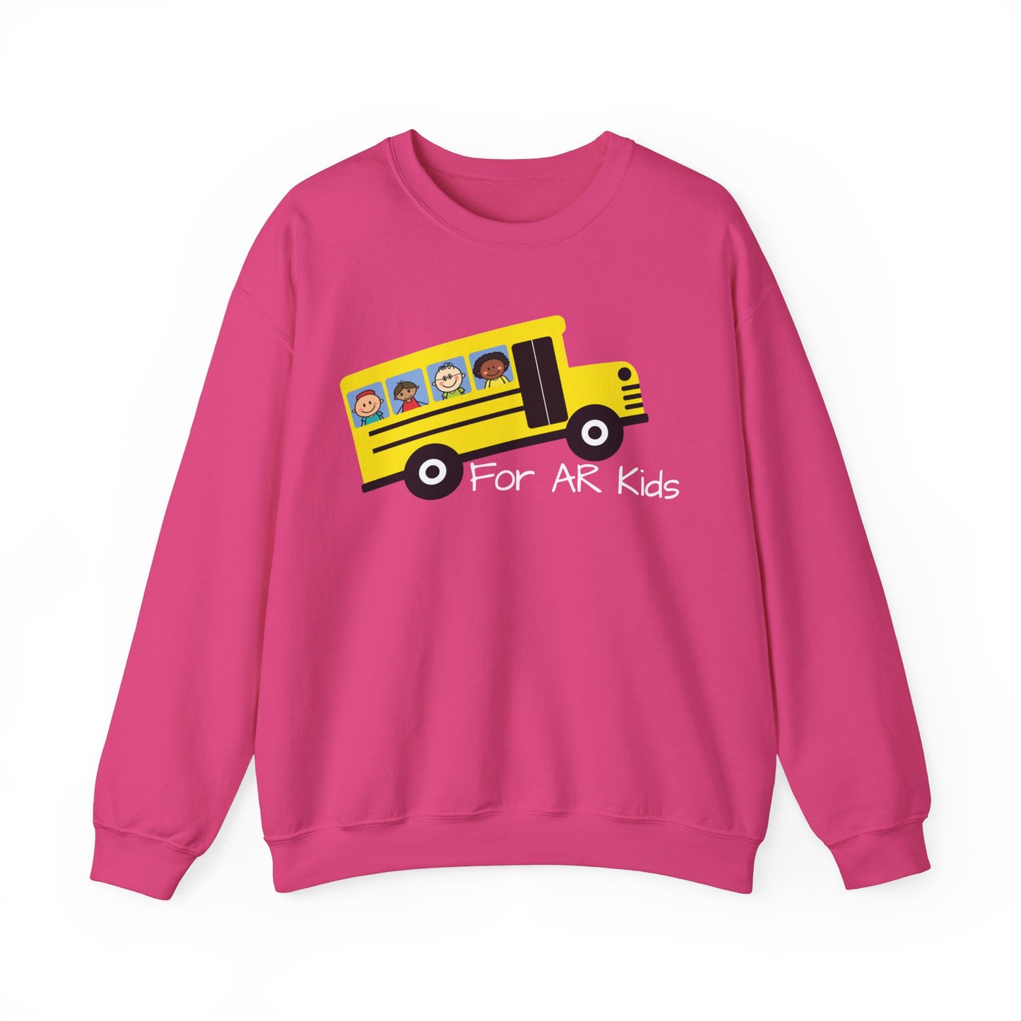 School Bus Sweatshirt, AR Kids Sweatshirt, School Sweater, Cute Children's Bus Sweatshirt