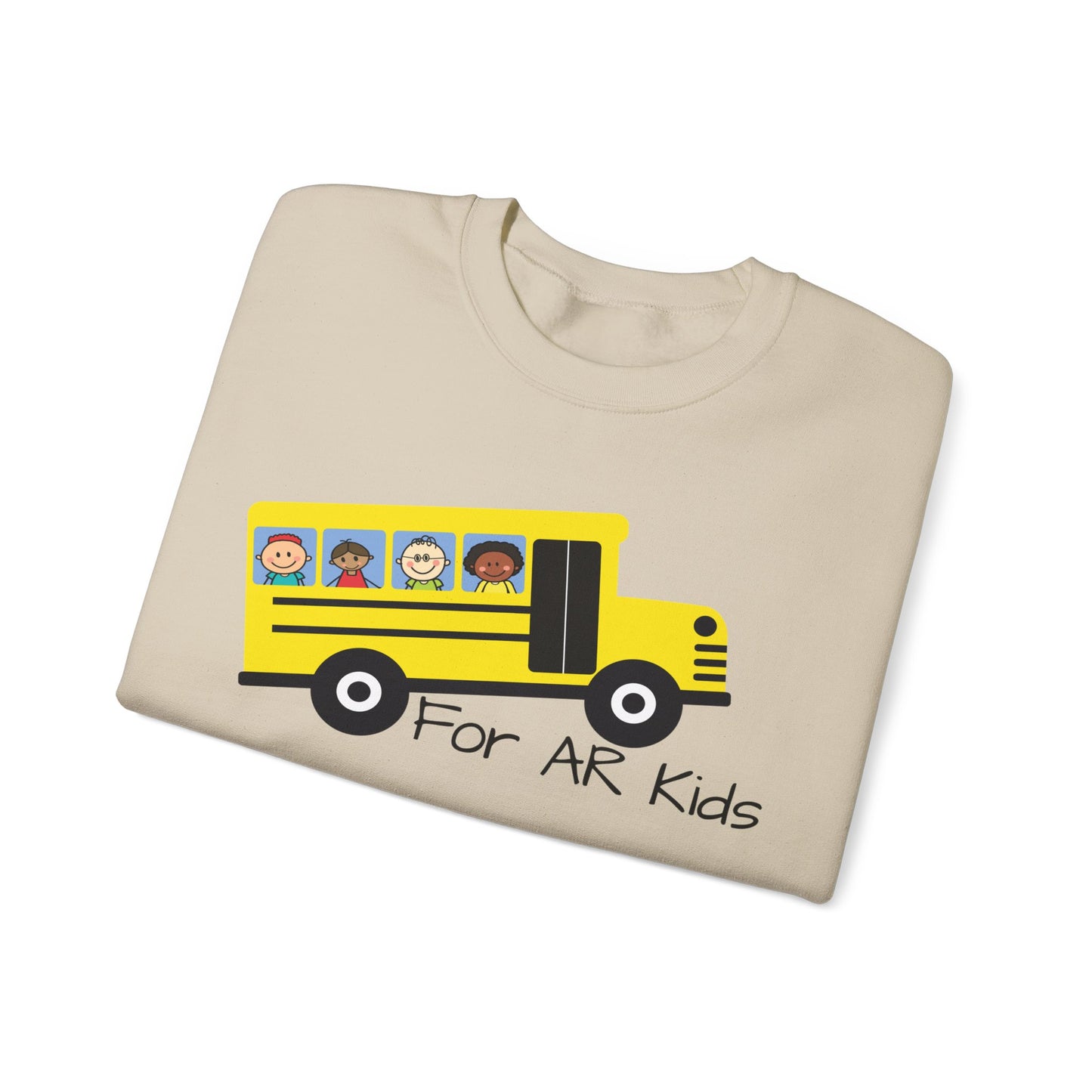 School Bus Sweatshirt, AR Kids Sweatshirt, School Sweater, Cute Children's Bus Sweatshirt