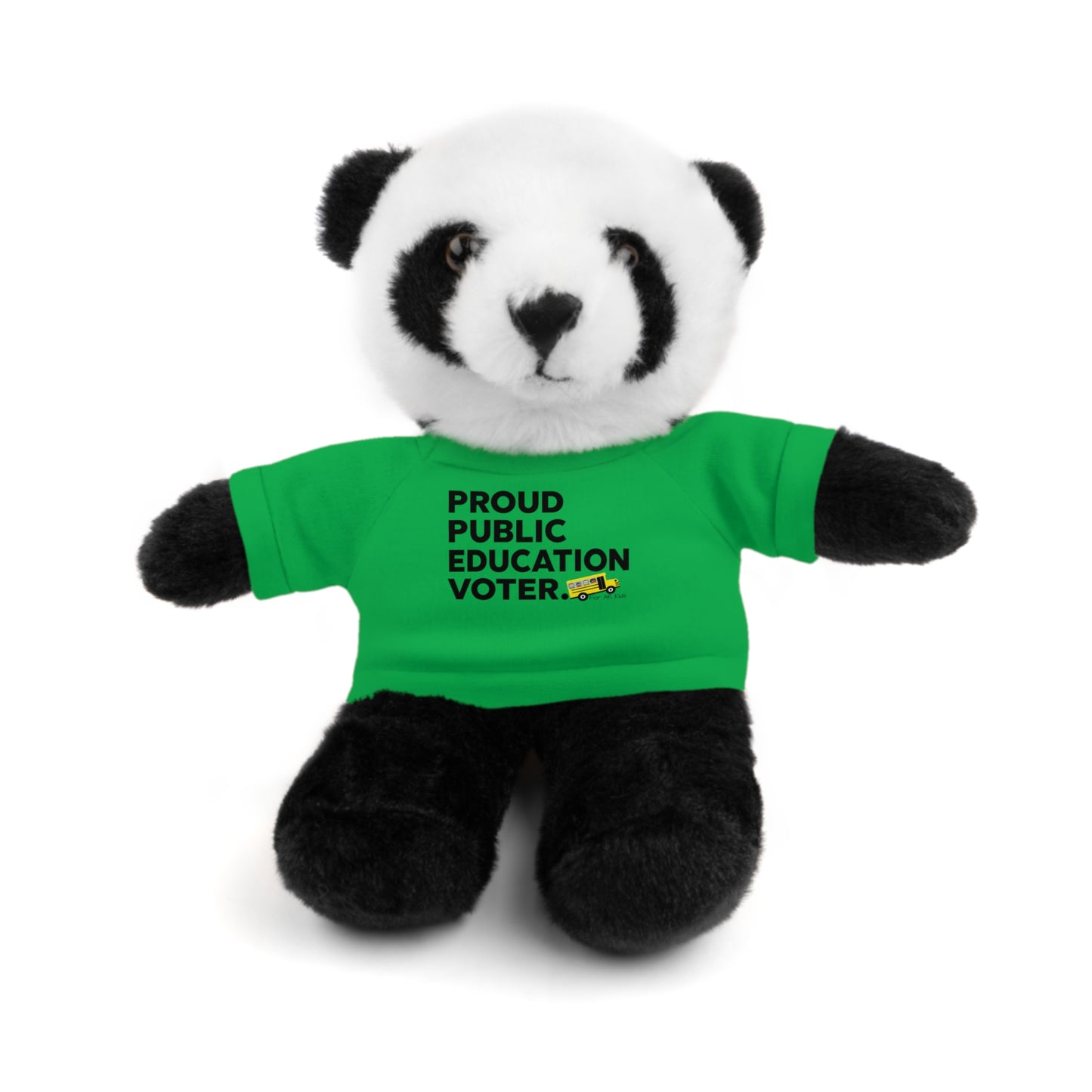 Proud Public Education Voter Stuffed Shirt, Stuffed Animals with Tee, AR Kids Stuffed Shirt