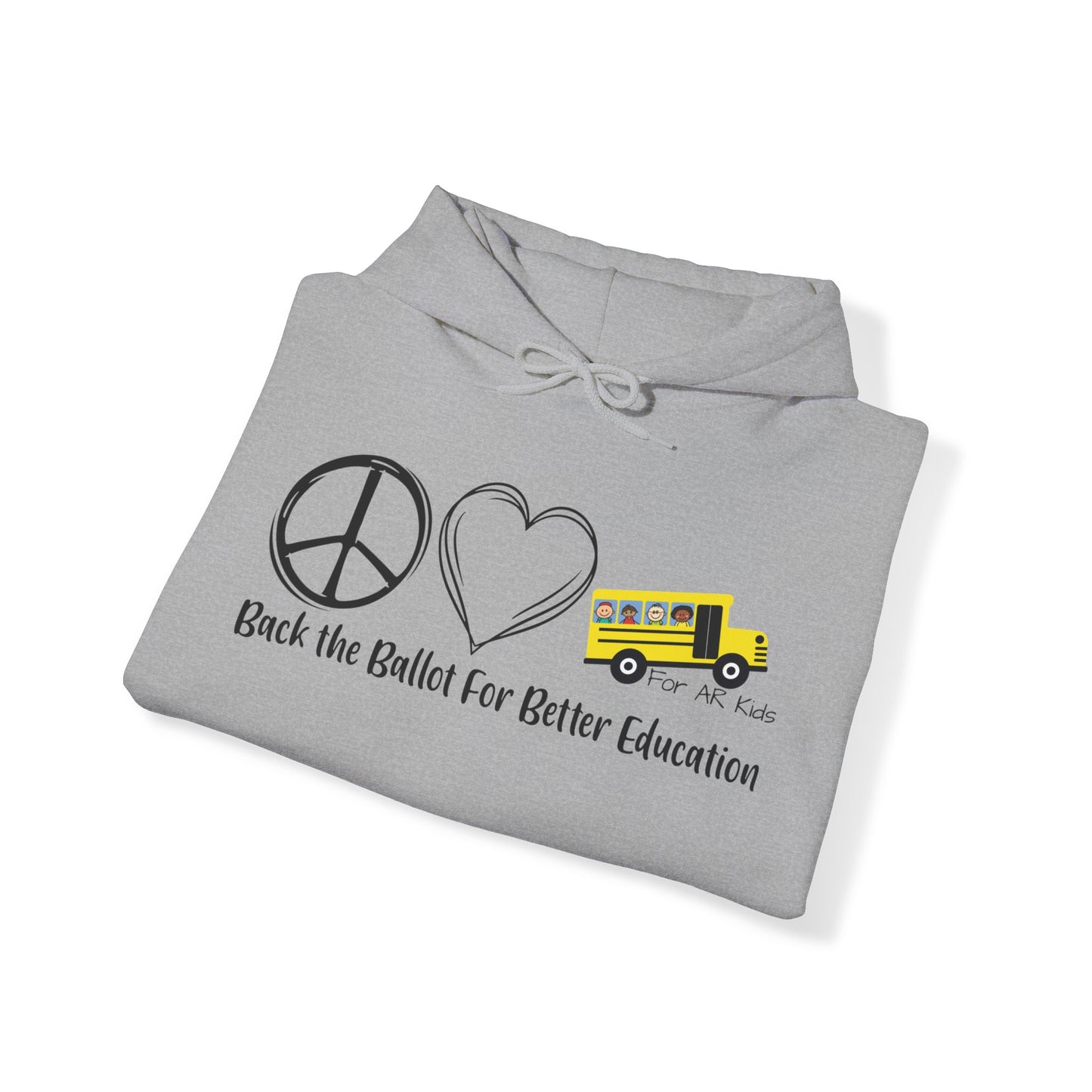 Back The Ballot For Better Education Hoodies, AR Kids Hoodies, School Hoodies