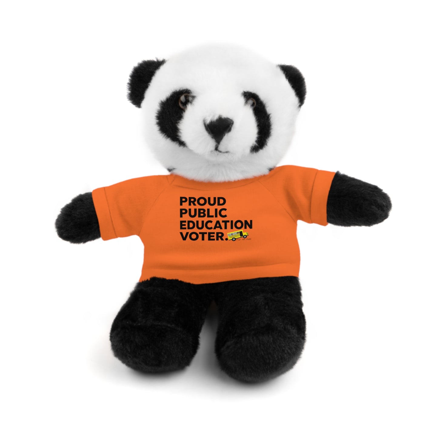 Proud Public Education Voter Stuffed Shirt, Stuffed Animals with Tee, AR Kids Stuffed Shirt