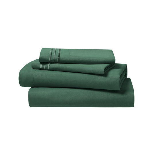 Sally Collection Egyptian Comfort Sheet Set 4 pc Green King (U.S. Standard))