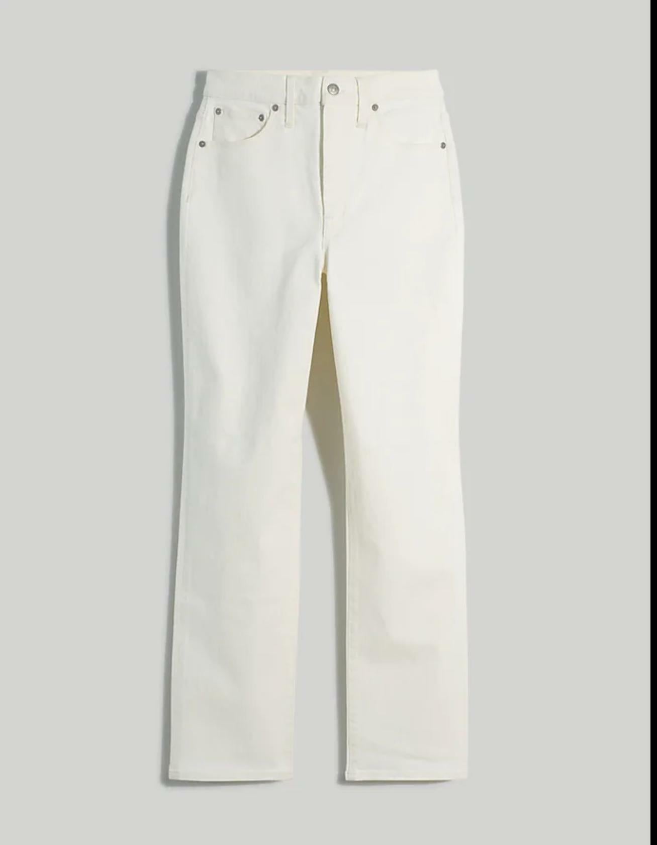 Madewell The Perfect Vintage Straight Jean Plus Size White