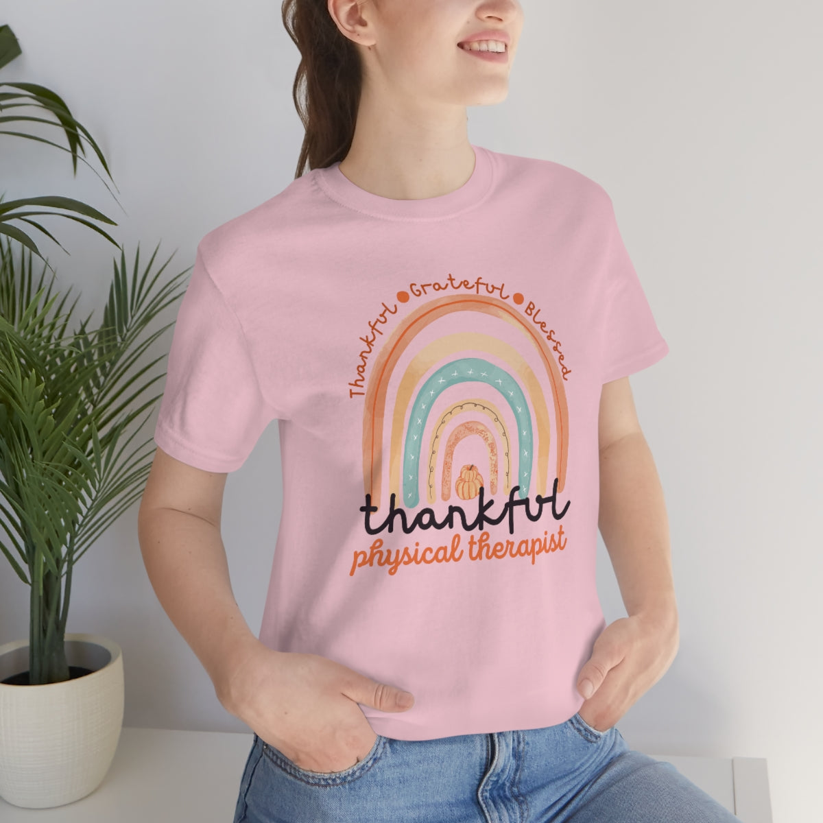 Thankful Physical Therapist PT Fall Thanksgiving Shirt