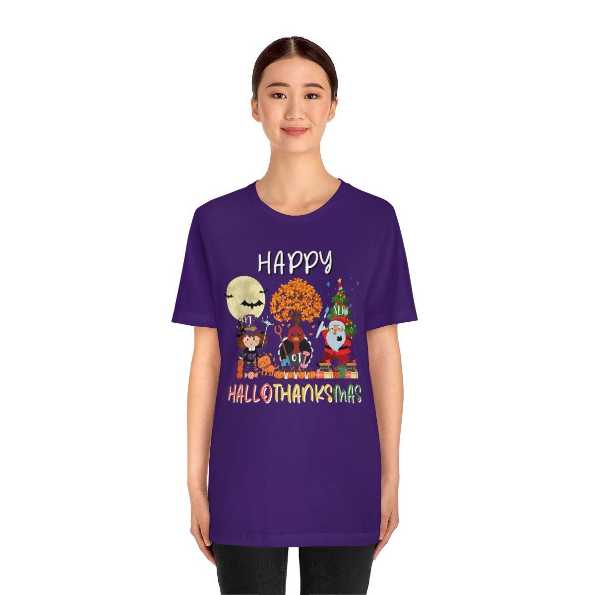 Happy Hallowthanksmas Therapy Team Shirt Fall Thanksgiving Tee