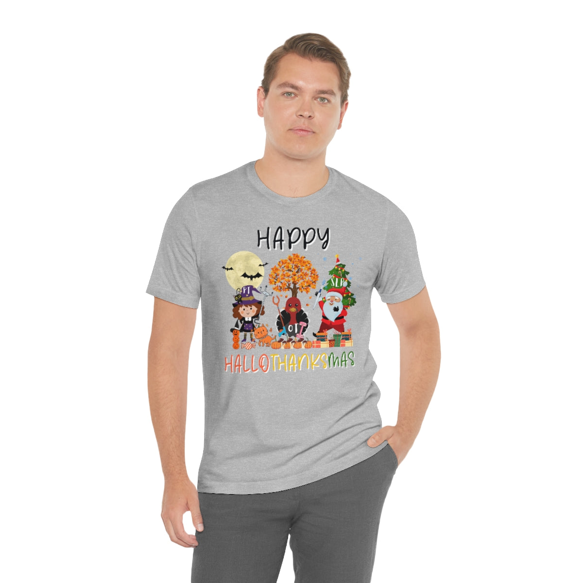 Happy Hallowthanksmas Therapy Team Shirt Fall Thanksgiving Tee