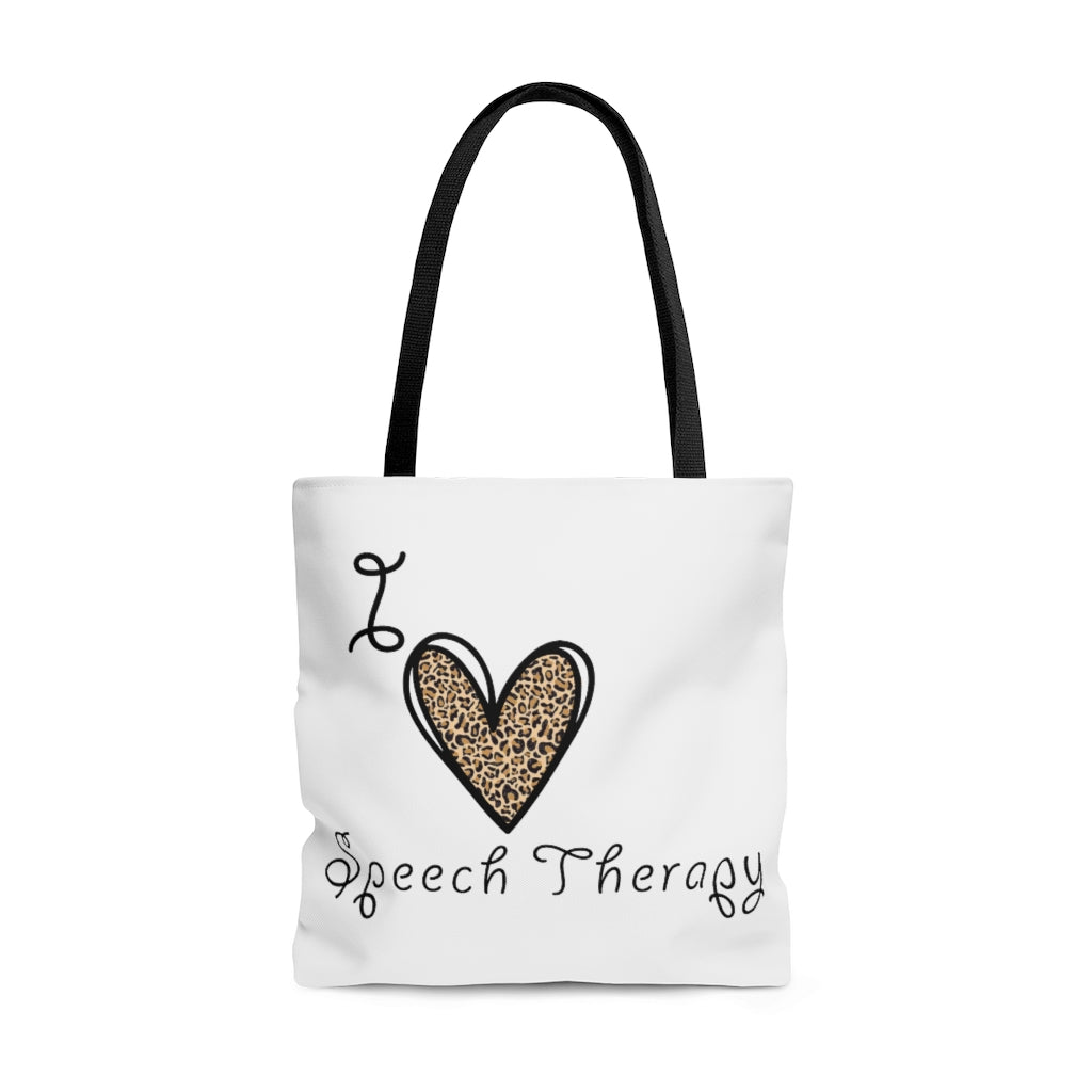 I Love Speech Therapy SLP Therapist Tote Bag