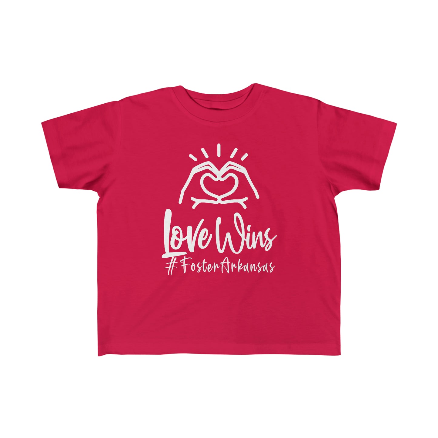 Love Wins #Foster Arkansas Heart Kid's Fine Jersey Tee