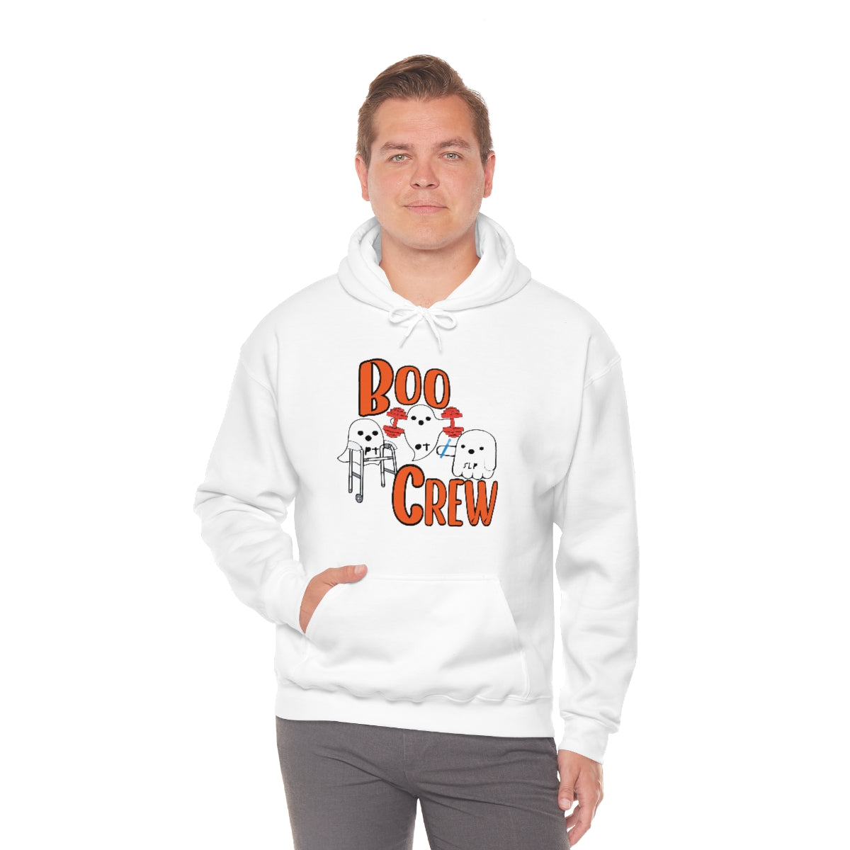 Boo Crew Halloween Hoodie Unisex Heavy Blend™ Hooded Sweatshirt