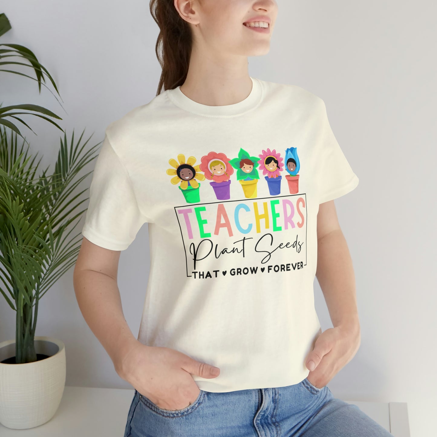 Teachers Plant Seeds That Grow Forever Shirt, Back To School Shirt, Teacher Shirt, Teacher Appreciation, Floral Teacher Shirt, Teacher Gift