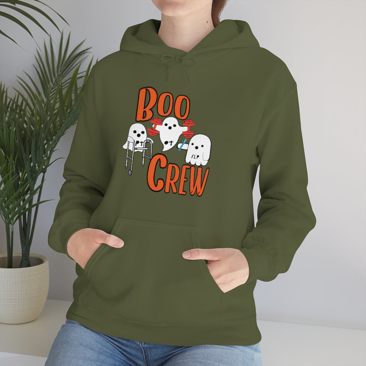 Boo Crew Halloween Hoodie Unisex Heavy Blend™ Hooded Sweatshirt