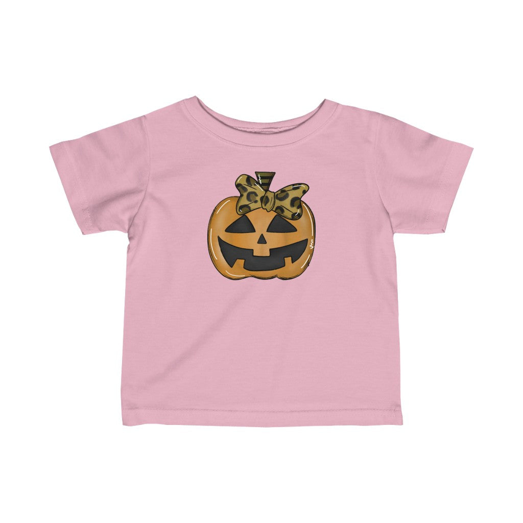 Pumpkin Face Infant Fine Jersey Tee