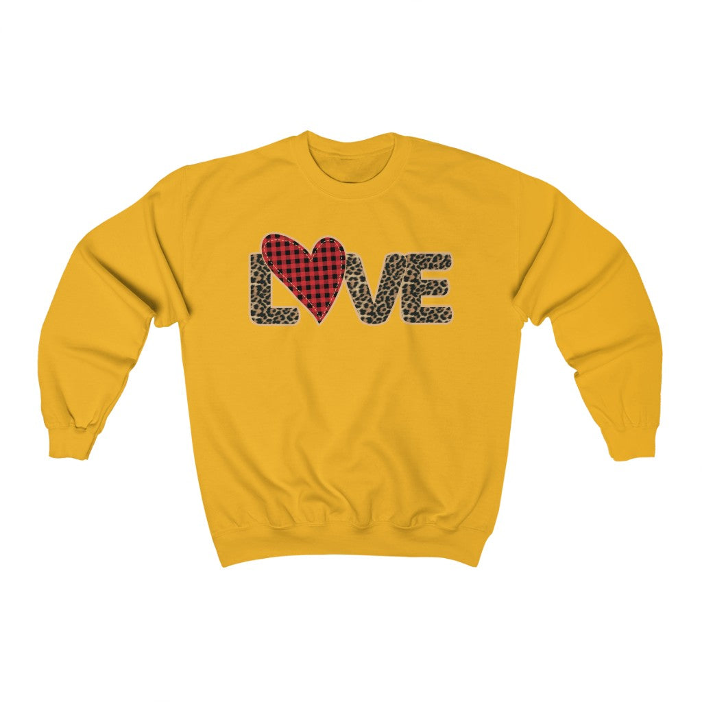 Love Leopard Unisex Heavy Blend™ Crewneck Sweatshirt