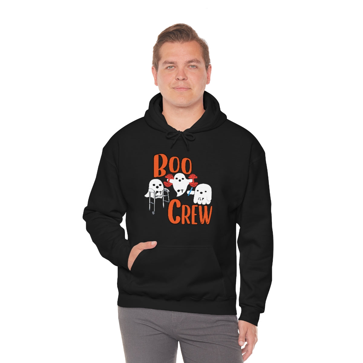 Boo Crew Halloween Hoodie Unisex Heavy Blend™ Hooded Sweatshirt