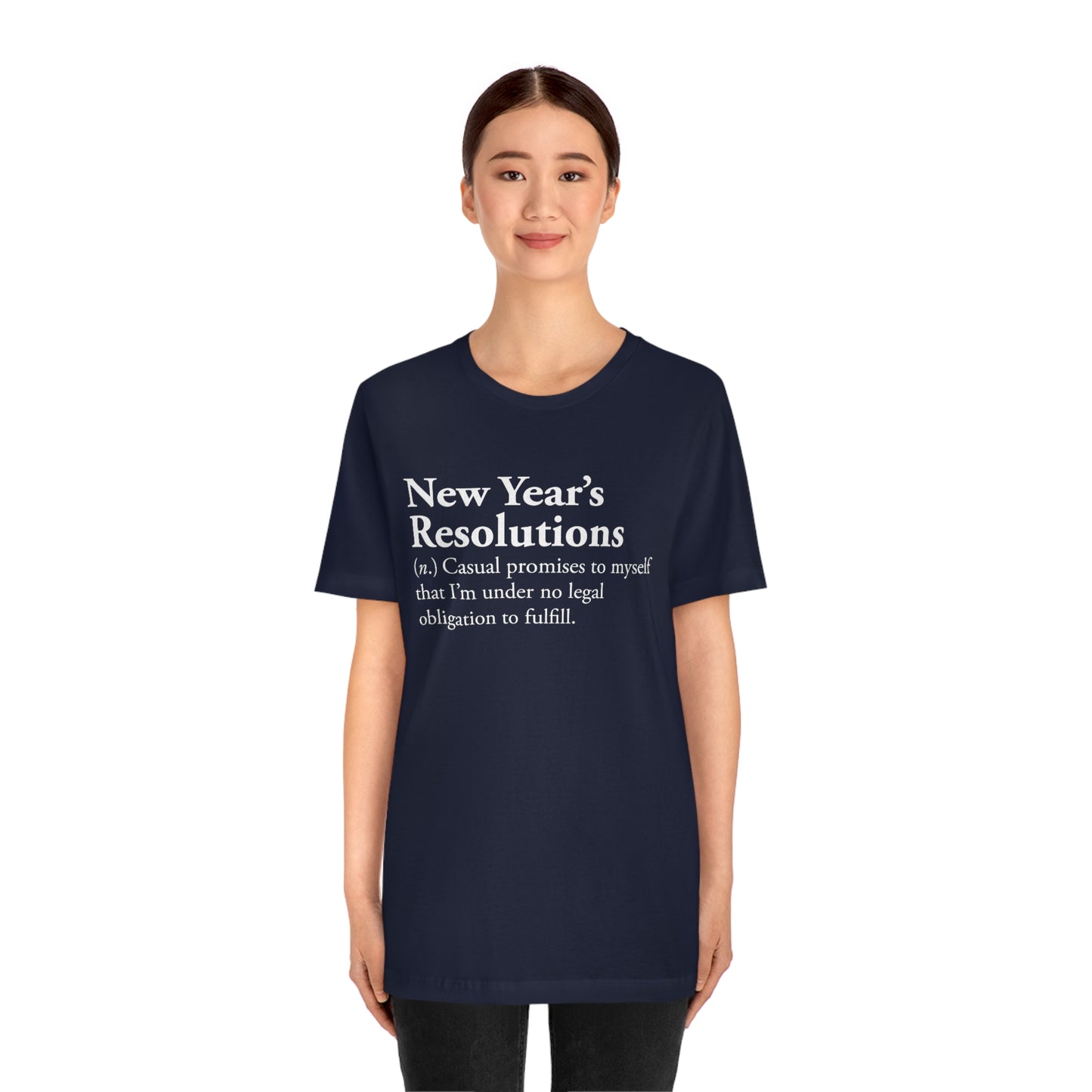 New Year's Resolutions Definition Shirt, New Year's Resolutions Meaning Shirt, Funny New Year Shirt, Sarcastic New Year Shirt