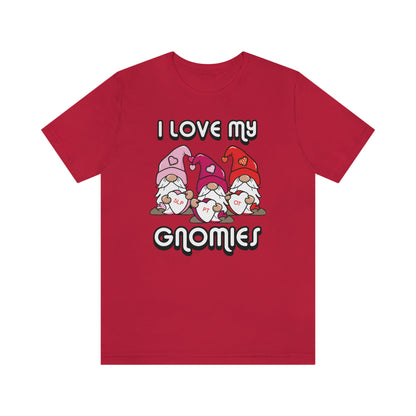 I love My Gnomies Heart Valentines Therapy Shirt OT PT SLP