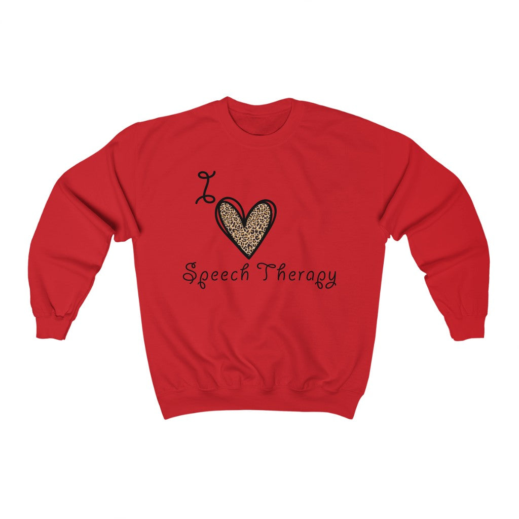 I Love Speech Therapy SLP Therapist Unisex Heavy Blend™ Crewneck Sweatshirt