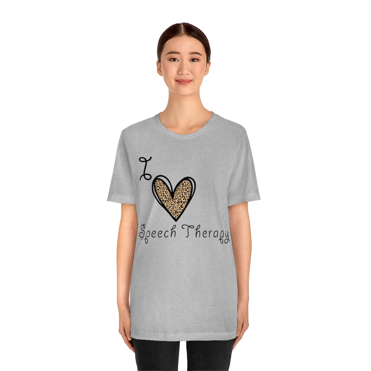 I Love Speech Therapy Shirt SLP Therapist Graphic Tee