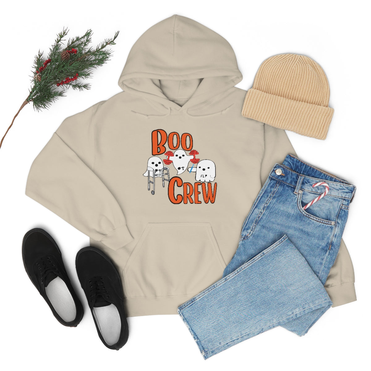 Boo Crew Halloween Hoodie Unisex Heavy Blend™ Hooded Sweatshirt