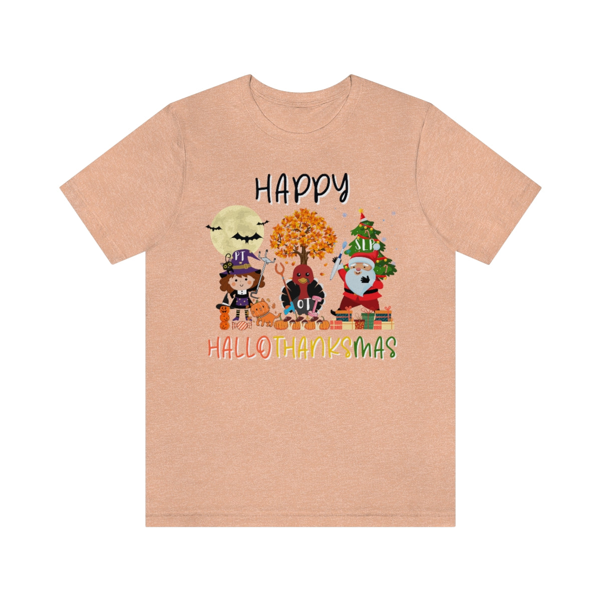 Happy Hallowthanksmas Therapy Team Shirt Fall Thanksgiving Tee