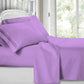 4 Piece Bed Sheet Set Deep Pockets King Queen Size Super Soft Cotton 2500 Series Dark Purple