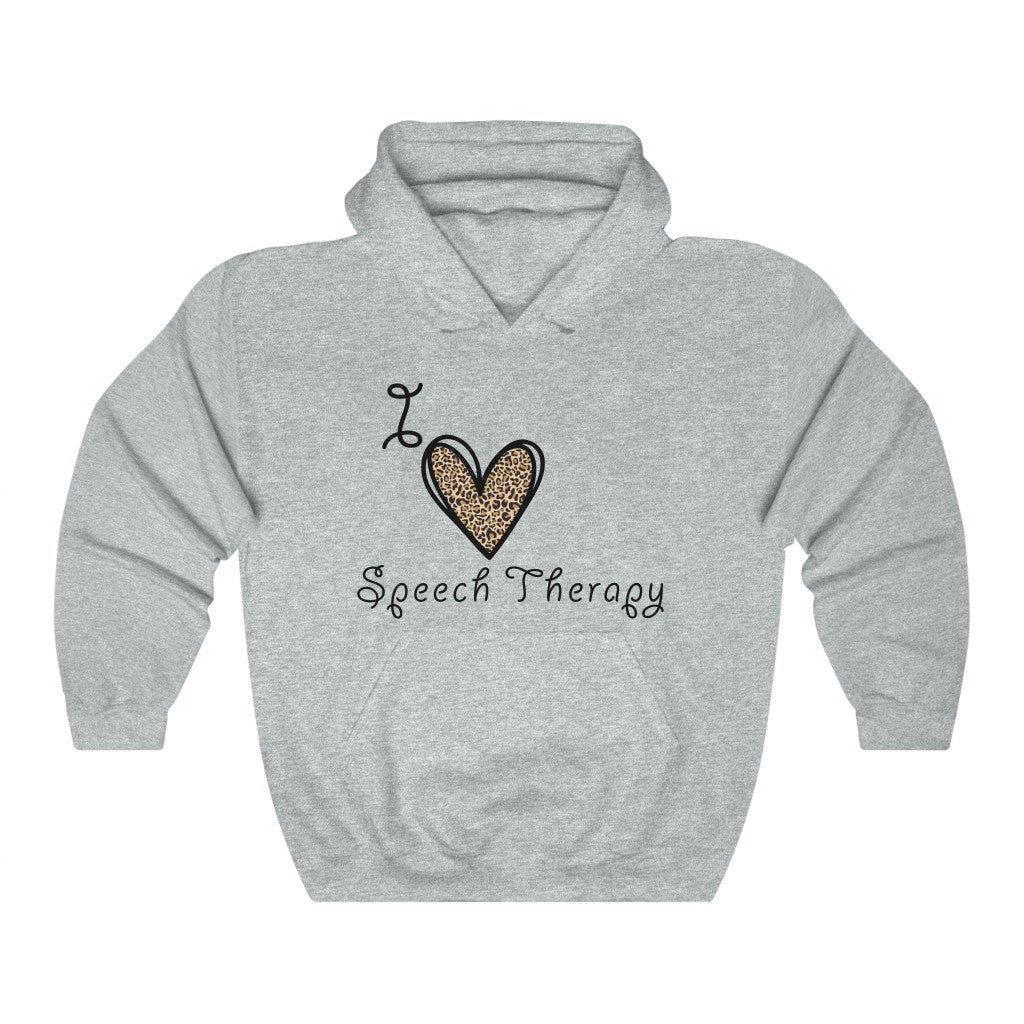 I Love Speech Therapy SLP Therapist Hoodie Unisex Heavy Blend™ Hooded Sweatshirt