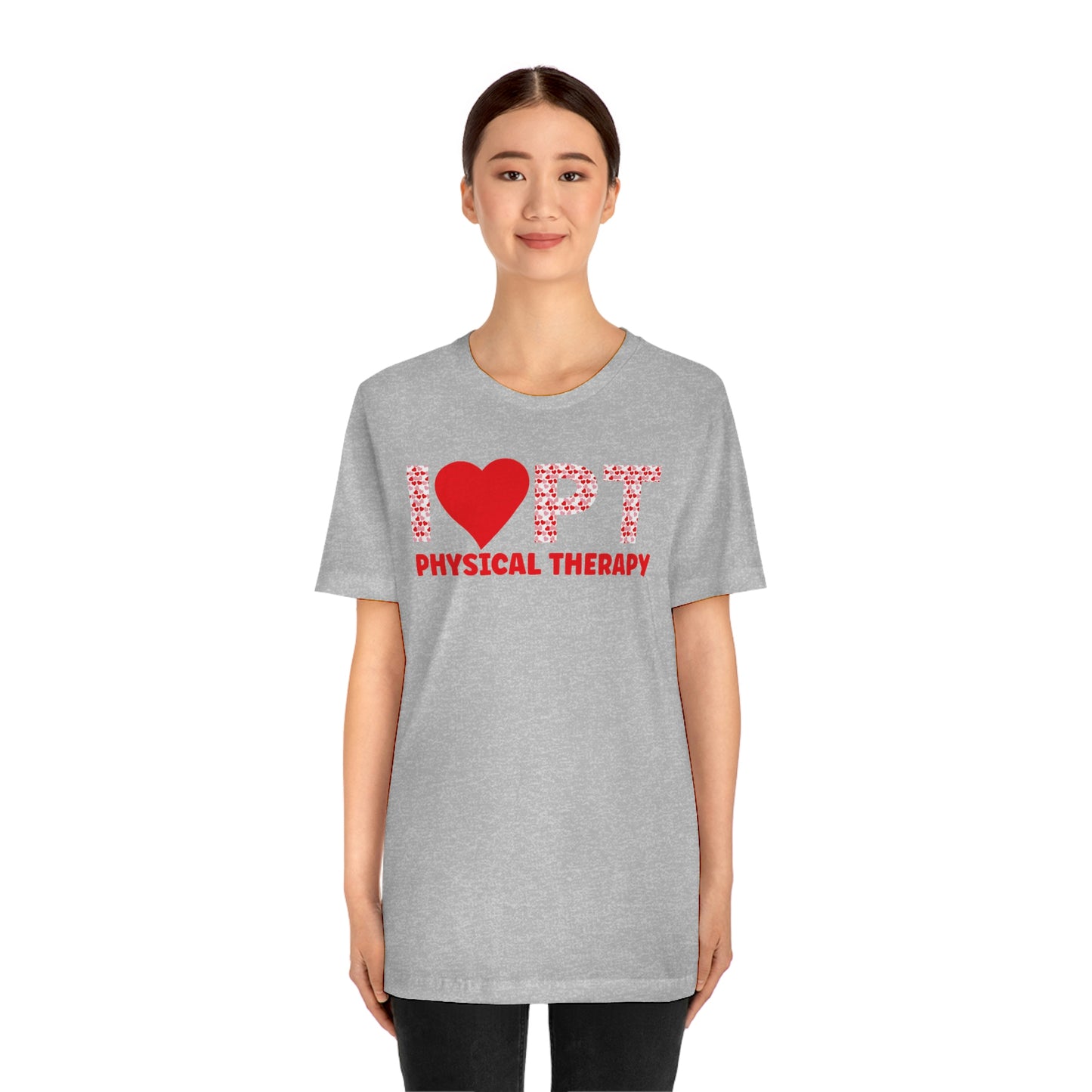 I love PT Physical Therapy Valentine's Day Shirt