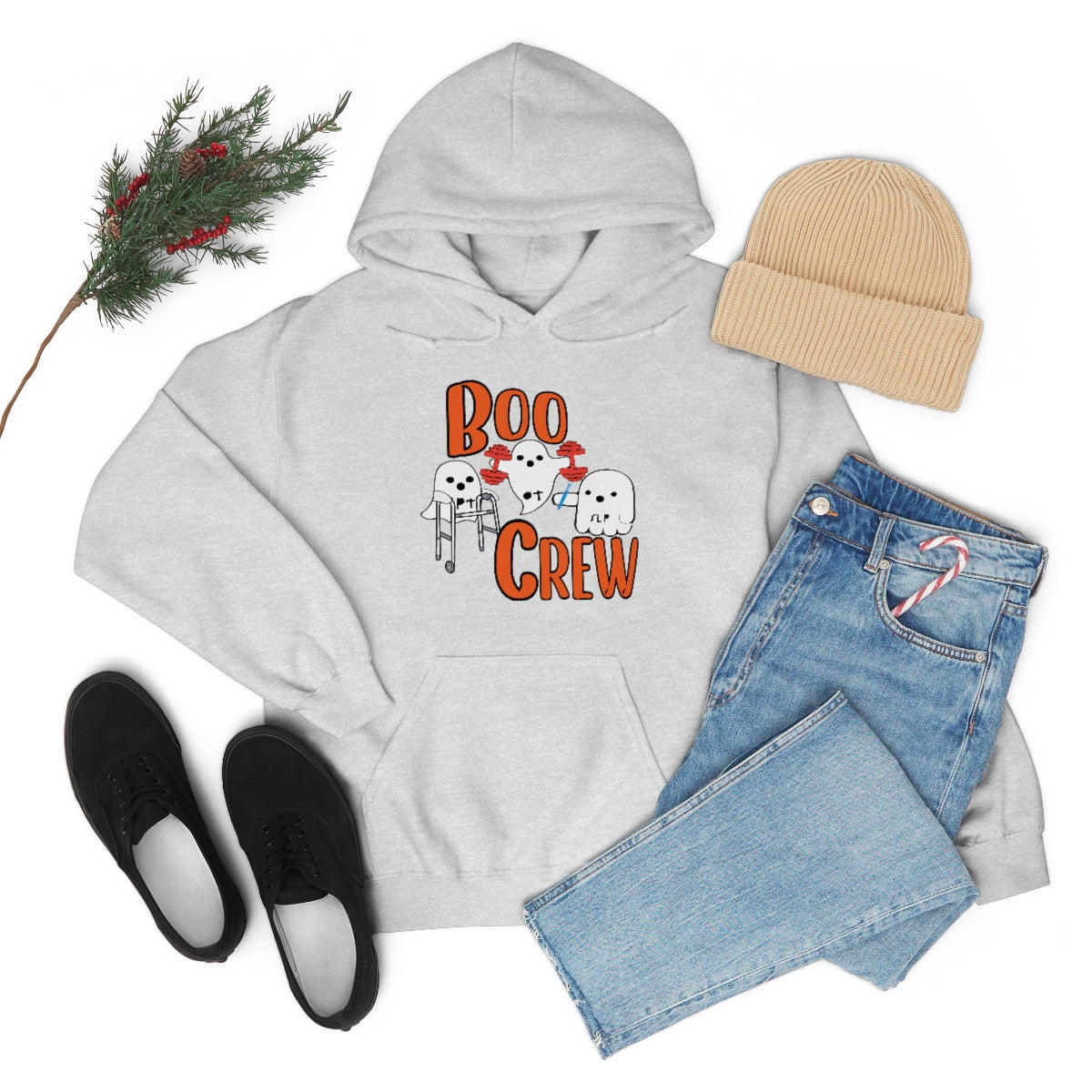 Boo Crew Halloween Hoodie Unisex Heavy Blend™ Hooded Sweatshirt