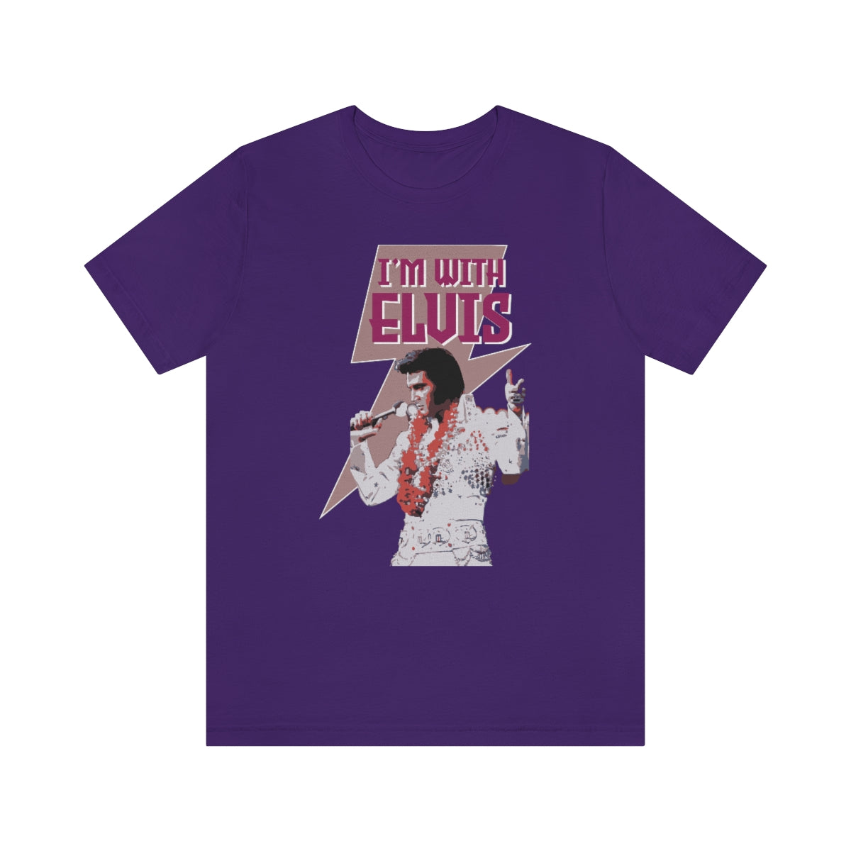 I'm With Elvis Presley Shirt Unisex Jersey Short Sleeve Tee