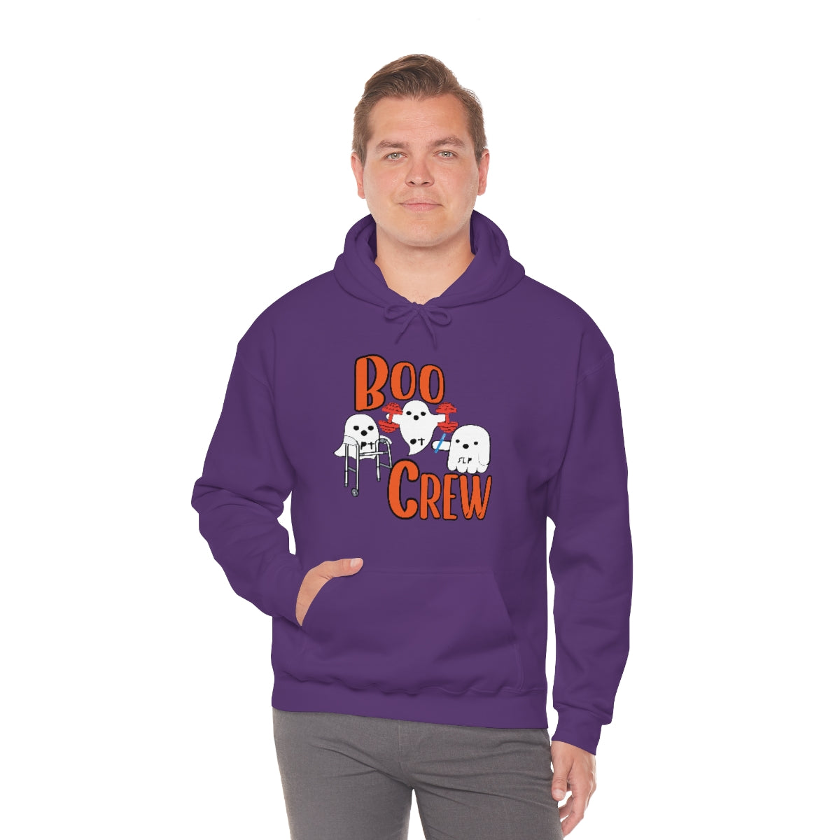 Boo Crew Halloween Hoodie Unisex Heavy Blend™ Hooded Sweatshirt