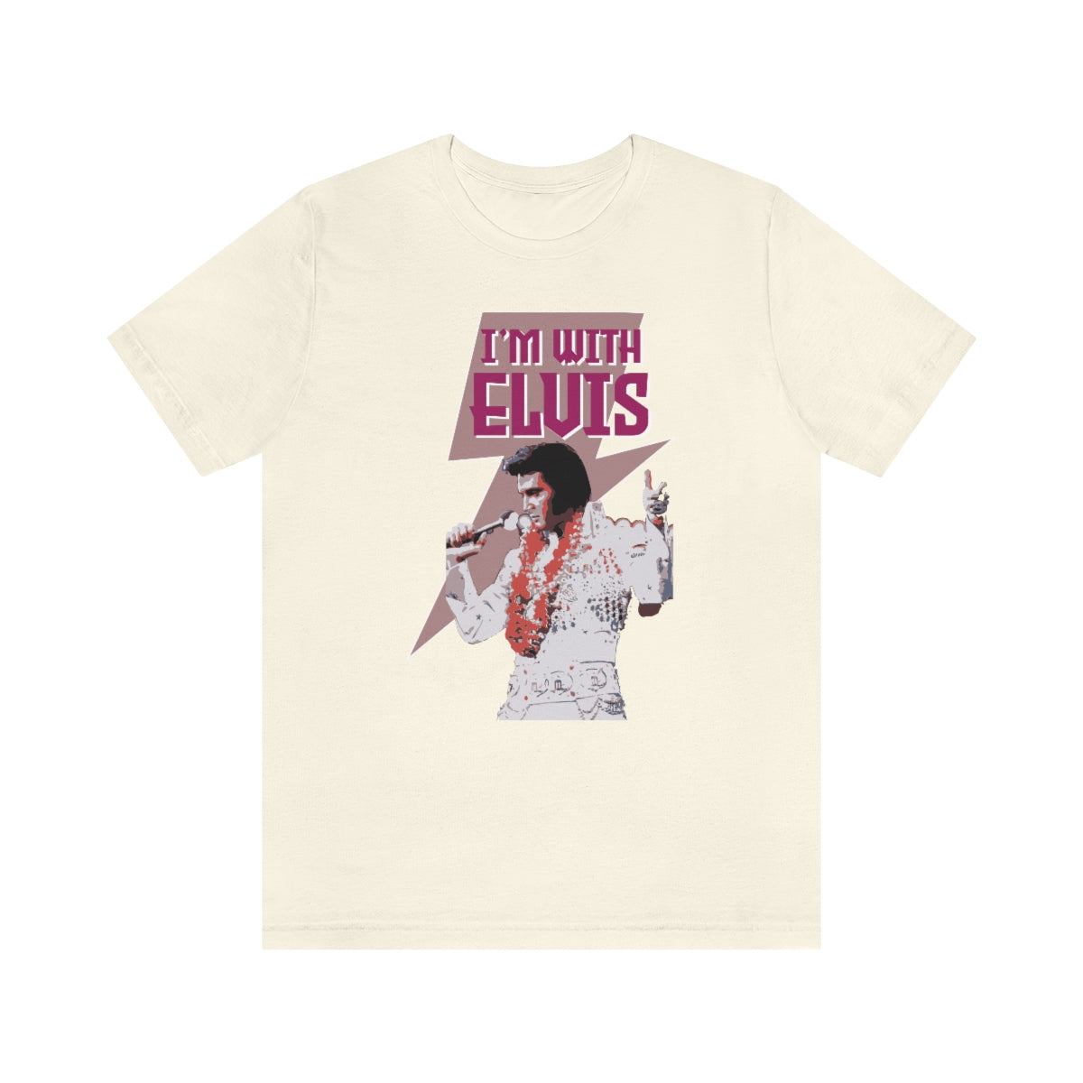 I'm With Elvis Presley Shirt Unisex Jersey Short Sleeve Tee